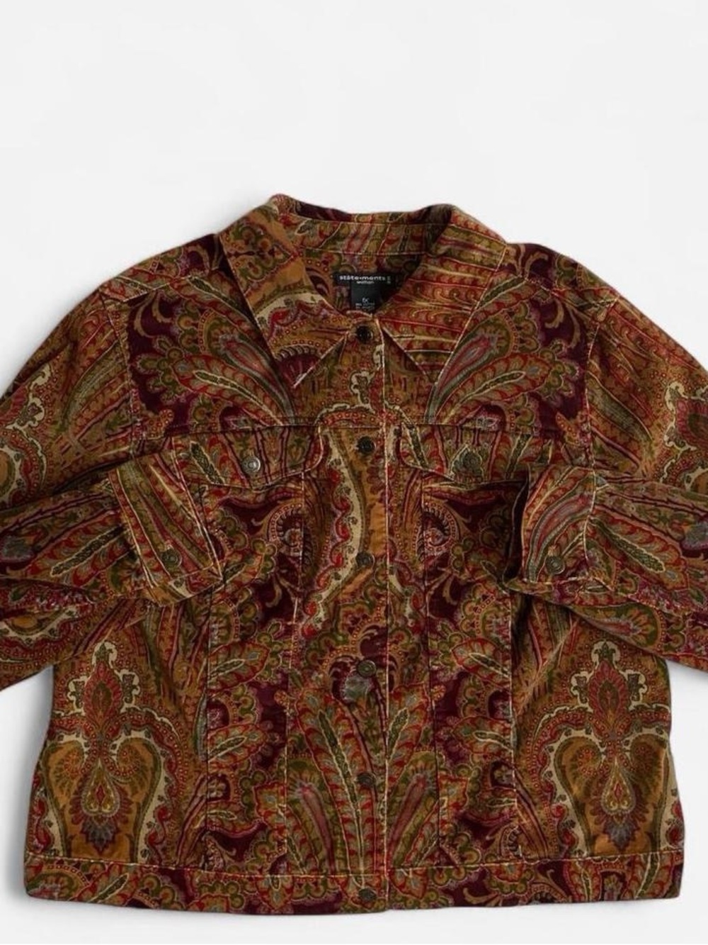 Vintage paisley corduroy jacket